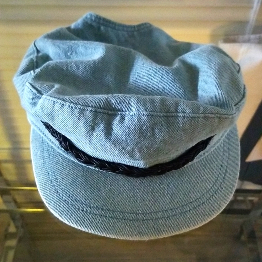 Obey Light Blue Braided Trim Cadet Cap